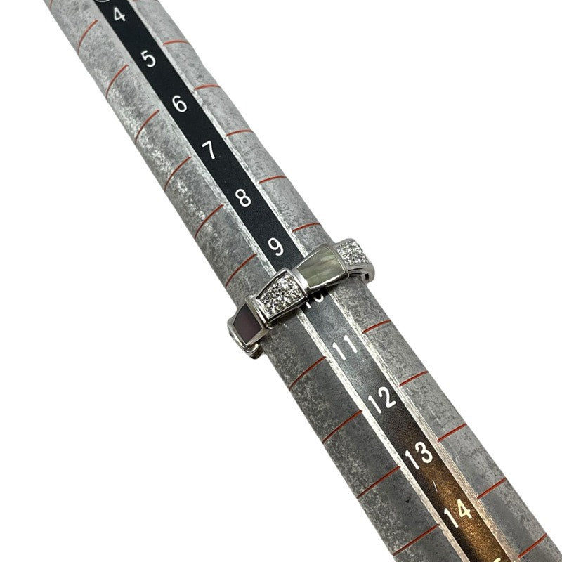 ブルガリ BVLGARI セルペンティヴァイパー ダイヤリング ホワイトゴールド 750WG/MOP ジュエリー
