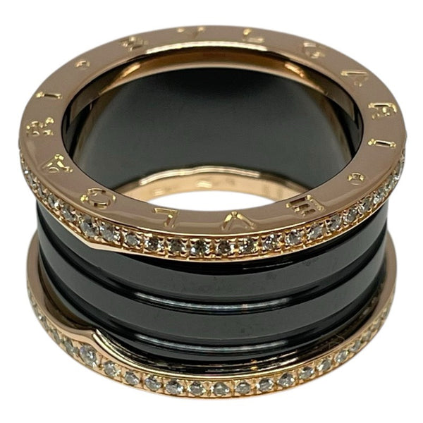 ブルガリ BVLGARI ビーゼロワン リング 4バンド(M) ピンクゴールド 750PG/ダイヤモンド ジュエリー