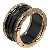 ブルガリ BVLGARI ビーゼロワン リング 4バンド(M) ピンクゴールド 750PG/ダイヤモンド ジュエリー