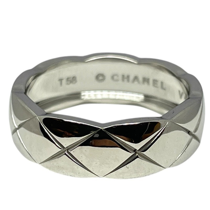 シャネル CHANEL ココクラッシュリング M ホワイトゴールド 750WG