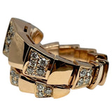 ブルガリ BVLGARI セルペンティヴァイパーリング ピンクゴールド 750PG/オニキス/ダイヤモンド ジュエリー