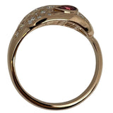 ブルガリ BVLGARI セルペンティリング ピンクゴールド 750PG/ダイヤモンド ジュエリー