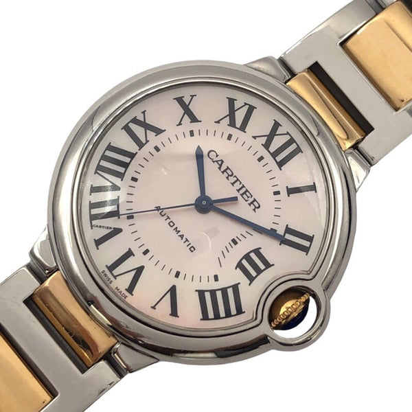 カルティエ Cartier バロンブルー ドゥカルティエ W6920033 ピンクシェル PG/SS レディース 腕時計