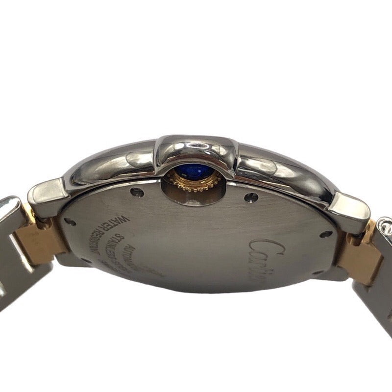 カルティエ Cartier バロンブルー ドゥ カルティエ W6920033 ピンクシェル文字盤 PG/SS 自動巻き レディース 腕時計