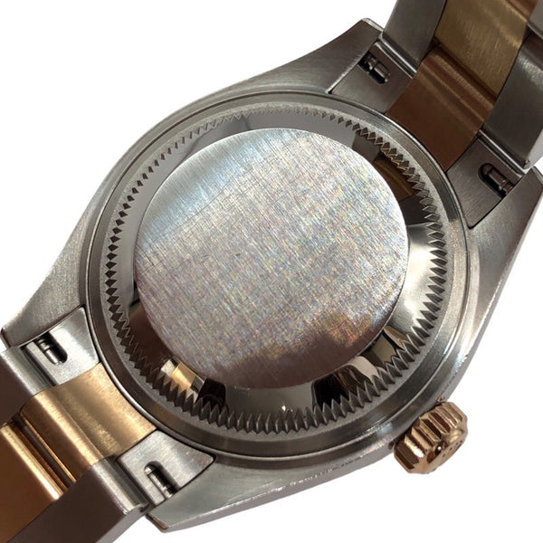 ロレックス ROLEX デイトジャスト ランダムシリアル 279171 サンダスト文字盤 オイスターブレス PG/SS 自動巻き レディース 腕時計