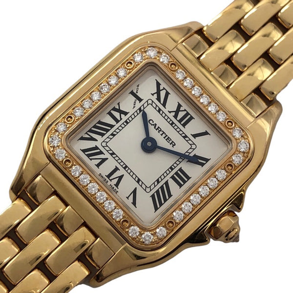 カルティエ Cartier パンテール ドゥ カルティエ SM WJPN0008 シルバー文字盤 K18PG クオーツ レディース 腕時計