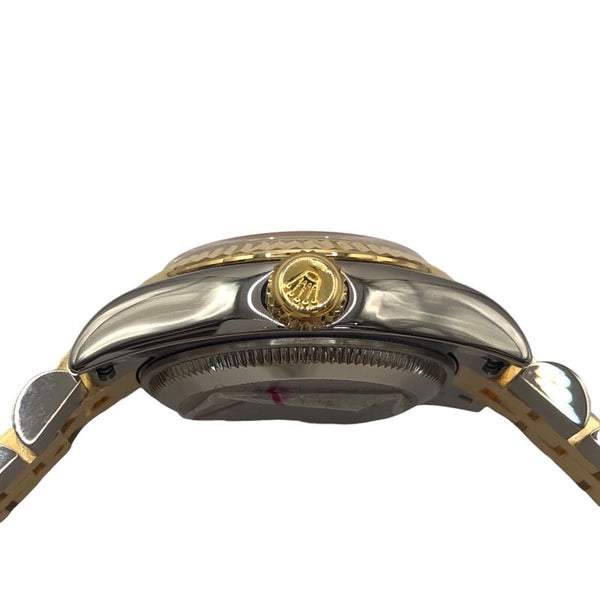 ロレックス ROLEX デイトジャスト26 ホワイトシェル F番 179173NR K18YG/SS レディース 腕時計