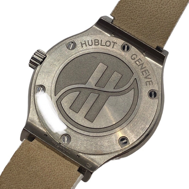 ウブロ HUBLOT クラシックフュージョン チタニウム ホワイトダイヤモンド 581.NE.2010.RW.1104 ホワイト文字盤 チタン/SS クオーツ レディース 腕時計