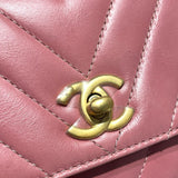 シャネル CHANEL ココハンドルXS A92990 ピンク　GD金具 カーフ・リザード レディース ショルダーバッグ