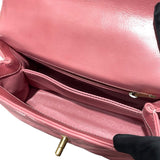 シャネル CHANEL ココハンドルXS A92990 ピンク　GD金具 カーフ・リザード レディース ショルダーバッグ