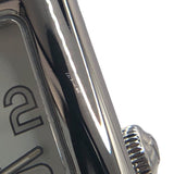 エルメス HERMES ケープコッド ドゥブルトゥール CC1.710 白文字盤/ブラックレザーベルト SS/革ベルト 自動巻き レディース 腕時計