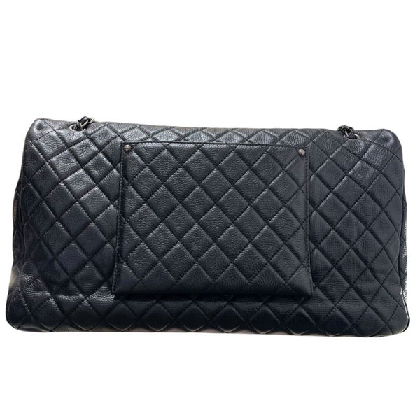シャネル CHANEL ジャンボマトラッセ ブラック　SV金具 レザー ユニセックス ショルダーバッグ