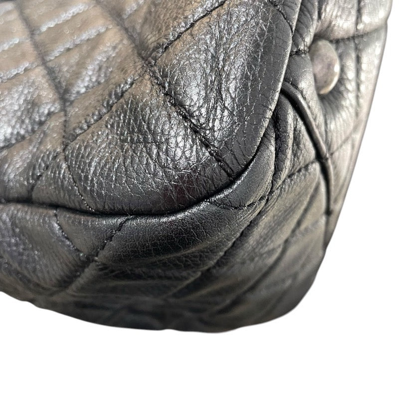 シャネル CHANEL ジャンボマトラッセ ブラック　SV金具 レザー ユニセックス ショルダーバッグ