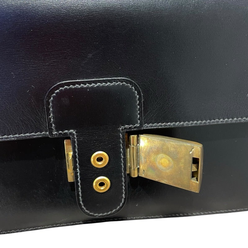 エルメス HERMES ポシェットジェット 〇U刻 ブラック GD金具