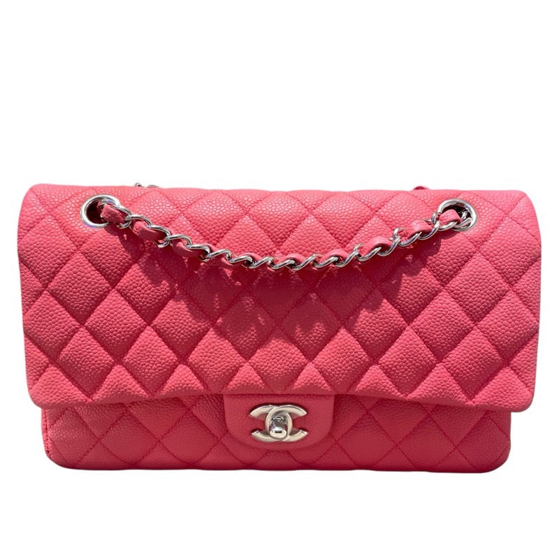 シャネル CHANEL マトラッセ25 A01112 ピンク　SV金具 キャビアスキン レディース ショルダーバッグ