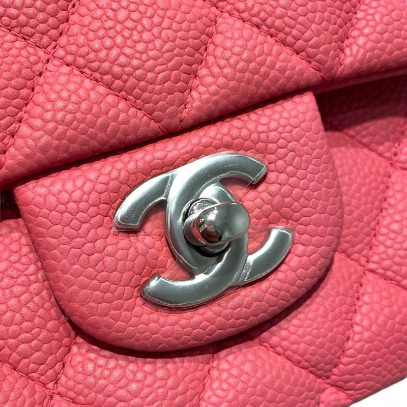 シャネル CHANEL マトラッセ25 A01112 ピンク　SV金具 キャビアスキン レディース ショルダーバッグ