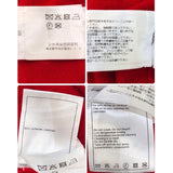 シャネル CHANEL ココボタンロングニットカーディガン P75656 レッド カシミヤ レディース カーディガン