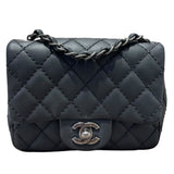 シャネル CHANEL ミニマトラッセ18 A35200 グレー　SV金具 キャビアスキン レディース ショルダーバッグ