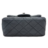 シャネル CHANEL ミニマトラッセ18 A35200 グレー　SV金具 キャビアスキン レディース ショルダーバッグ