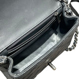 シャネル CHANEL ミニマトラッセ18 A35200 グレー　SV金具 キャビアスキン レディース ショルダーバッグ