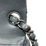 シャネル CHANEL ミニマトラッセ18 A35200 グレー　SV金具 キャビアスキン レディース ショルダーバッグ