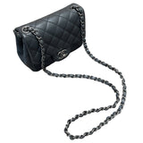 シャネル CHANEL ミニマトラッセ18 A35200 グレー　SV金具 キャビアスキン レディース ショルダーバッグ