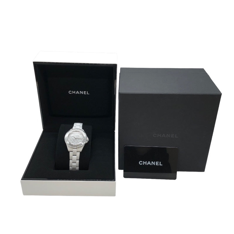 シャネル CHANEL J12ウォンテッドドゥシャネル H7419 ホワイト セラミック クオーツ レディース 腕時計