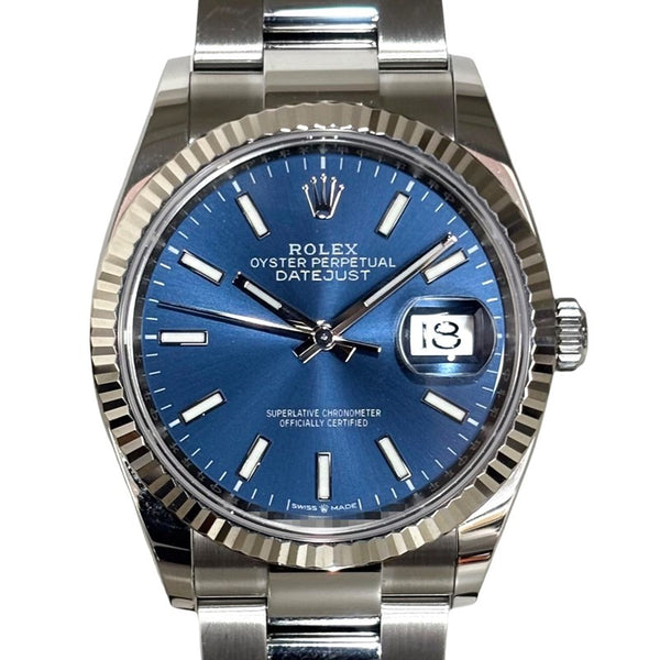ロレックス ROLEX デイトジャスト36 126234 ライトブルー SS/WG メンズ 腕時計