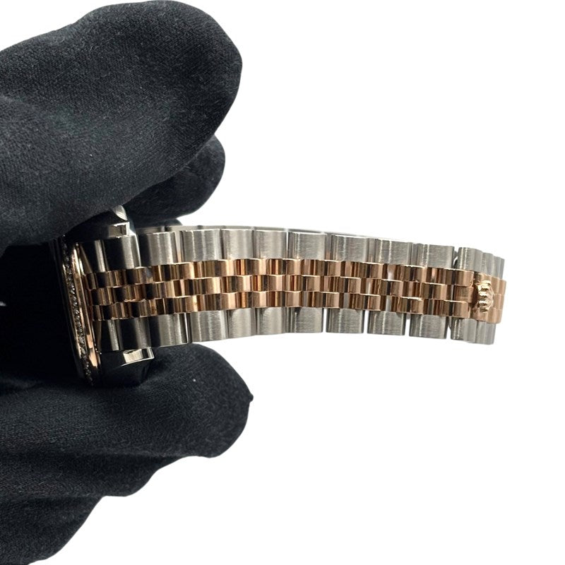 ロレックス ROLEX デイトジャスト28 ホワイトシェル 279381RBR ホワイトシェル PG/SS レディース 腕時計