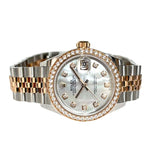 ロレックス ROLEX デイトジャスト28 ホワイトシェル 279381RBR ホワイトシェル PG/SS レディース 腕時計