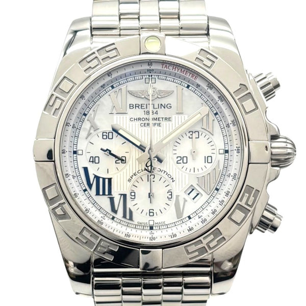 ブライトリング BREITLING クロノマット44 ホワイトシェル AB011012/A773 ホワイトシェル SS メンズ 腕時計