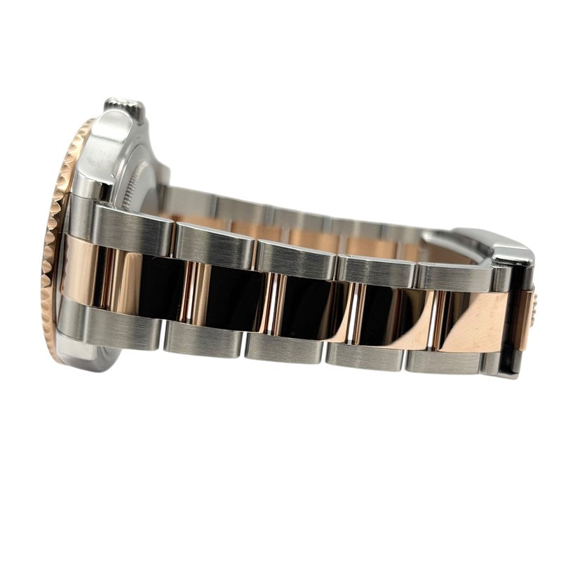 ロレックス ROLEX ヨットマスター37 268621 ブラック PG/SS メンズ 腕時計