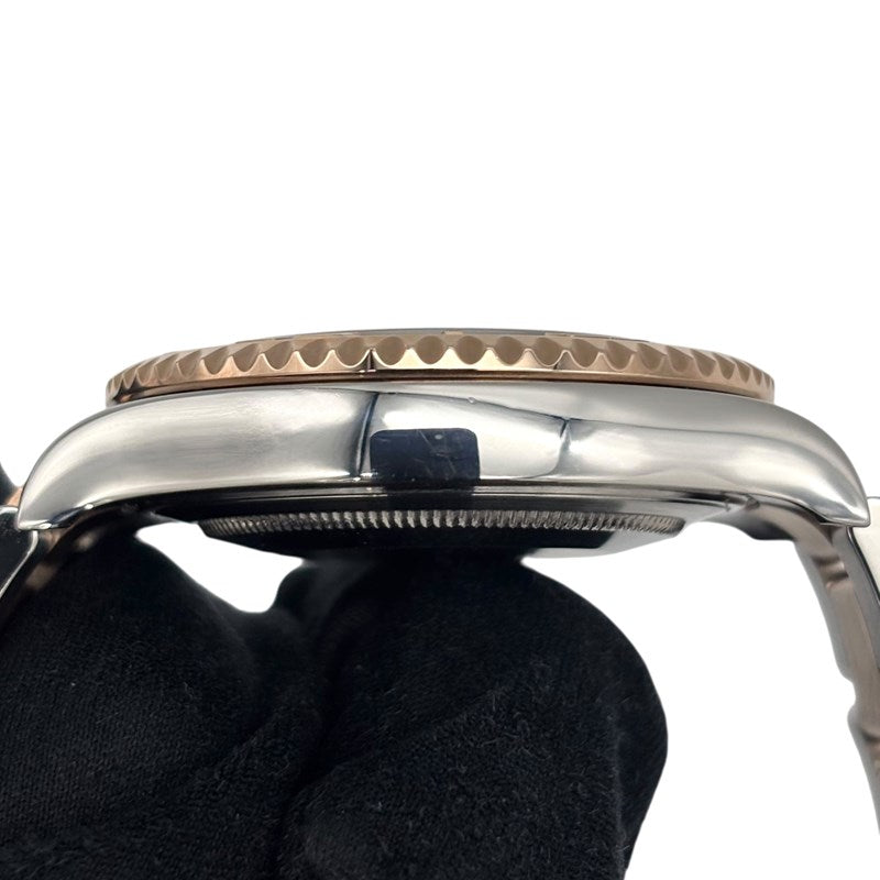 ロレックス ROLEX ヨットマスター37 268621 ブラック PG/SS メンズ 腕時計