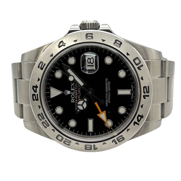 ロレックス ROLEX エクスプローラー2 216570 ブラック SS メンズ 腕時計