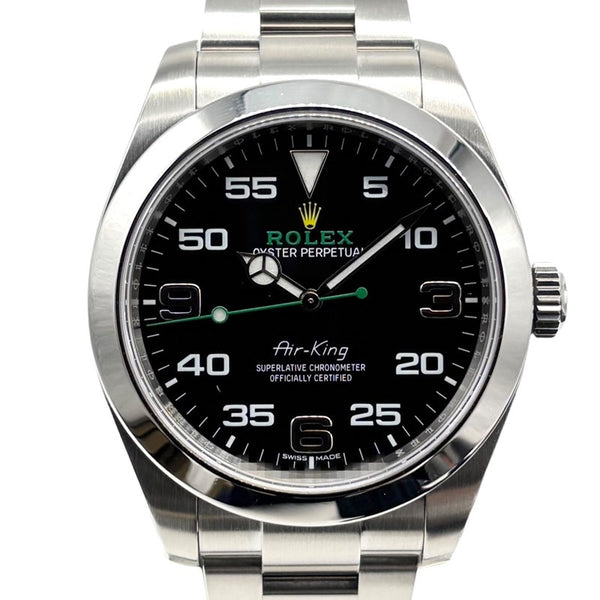 ロレックス ROLEX エアキング 116900 ブラック SS メンズ 腕時計