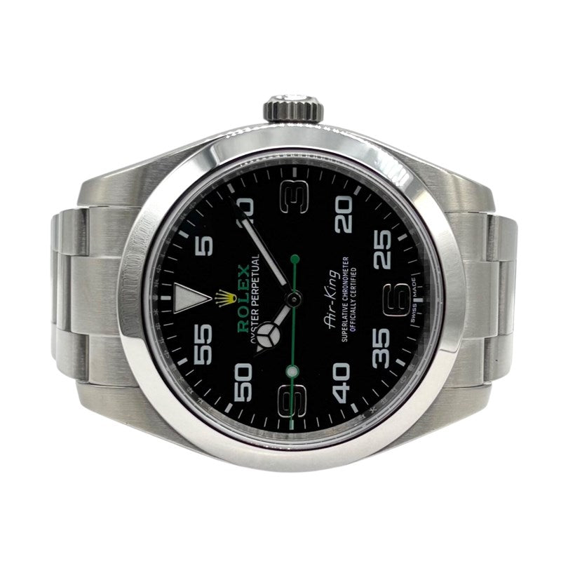 ロレックス ROLEX エアキング 116900 ブラック SS メンズ 腕時計
