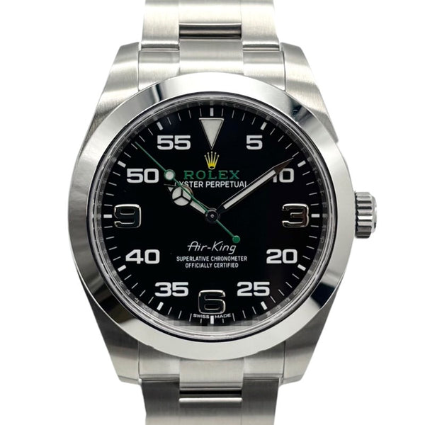 ロレックス ROLEX エアキング 116900 ブラック SS メンズ 腕時計