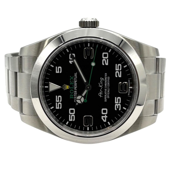 ロレックス ROLEX エアキング 116900 ブラック SS メンズ 腕時計