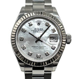 ロレックス ROLEX デイトジャスト28 ホワイトシェル 279174NG ホワイトシェル WG/SS レディース 腕時計