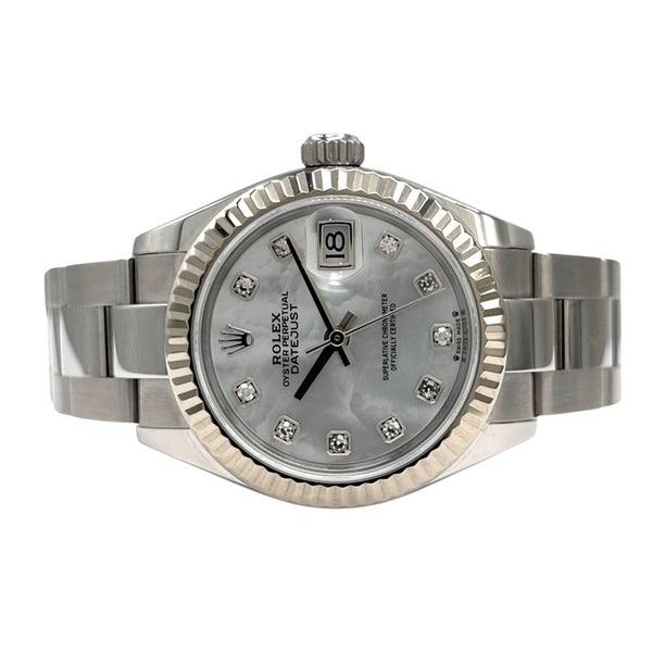 ロレックス ROLEX デイトジャスト28 ホワイトシェル 279174NG ホワイトシェル WG/SS レディース 腕時計