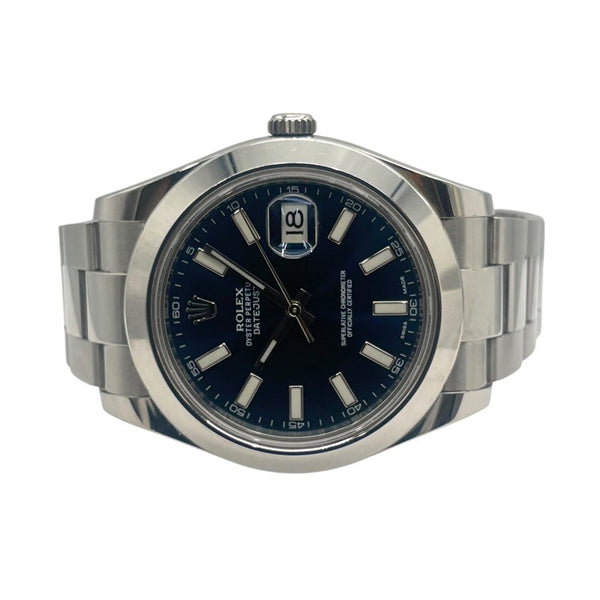 ロレックス ROLEX デイトジャスト2 116300 ブルー SS メンズ 腕時計