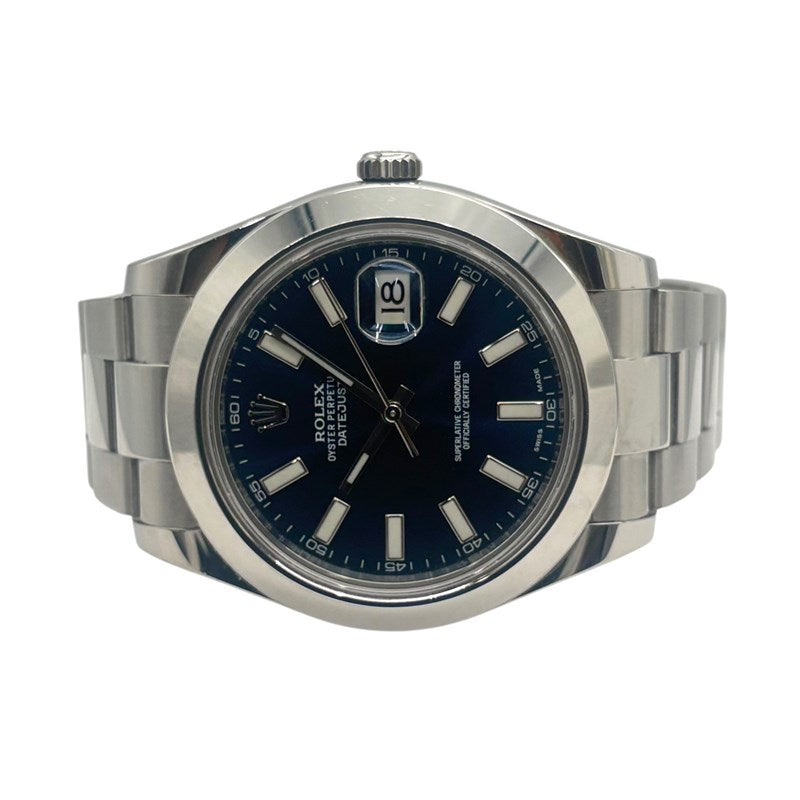 ロレックス ROLEX デイトジャスト2 116300 ブルー SS メンズ 腕時計