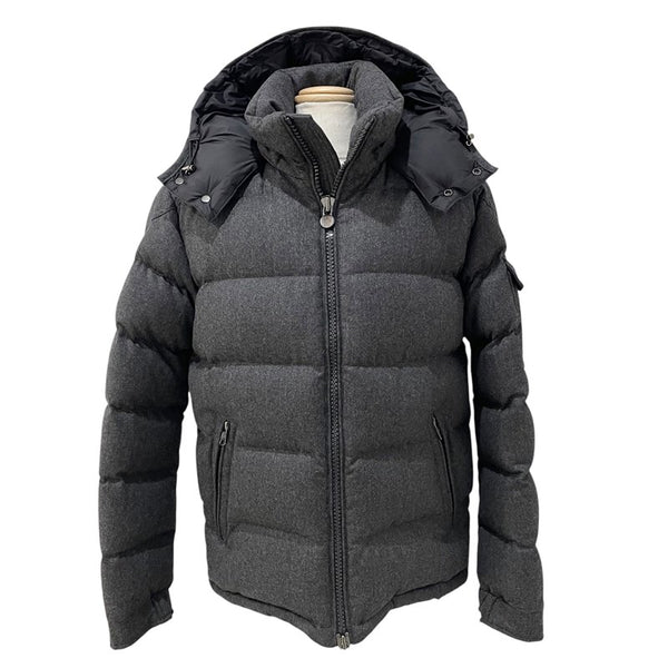 モンクレール MONCLER MONTGENEVRE ダウンジャケット グレー ウール メンズ ダウンジャケット