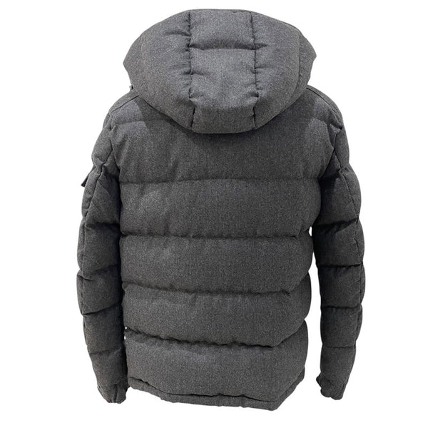 モンクレール MONCLER MONTGENEVRE ダウンジャケット グレー ウール メンズ ダウンジャケット