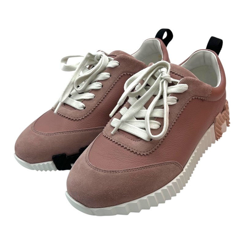 エルメス HERMES バウンシング ローカットスニーカー H221176Z ピンク レザー/スウェード レディース スニーカー