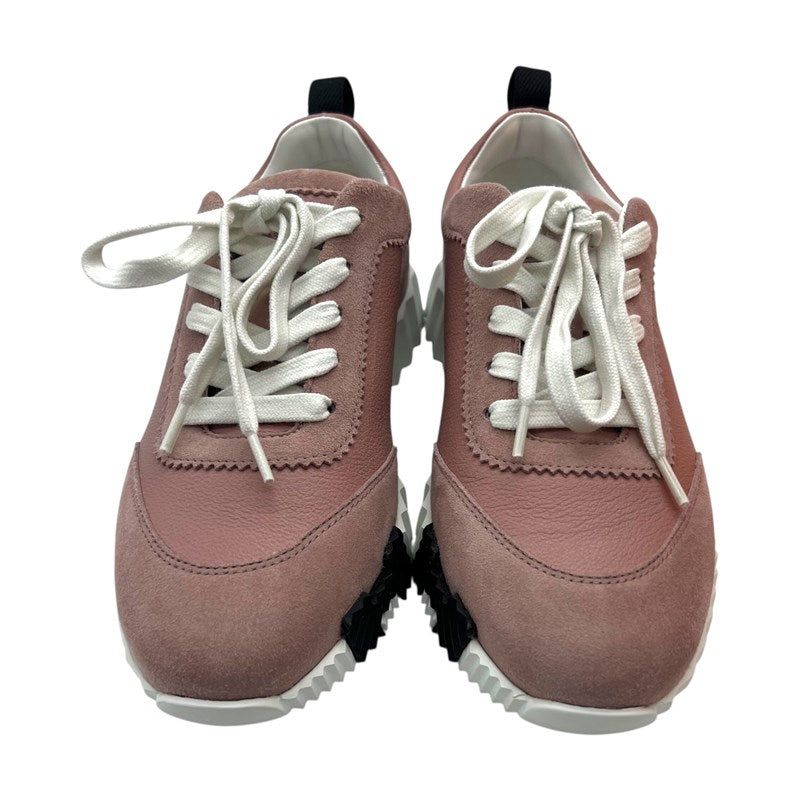 エルメス HERMES バウンシング ローカットスニーカー H221176Z ピンク レザー/スウェード レディース スニーカー