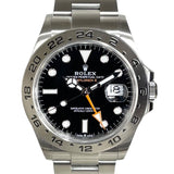 ロレックス ROLEX エクスプローラー2 226570 ブラック SS メンズ 腕時計