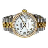 ロレックス ROLEX デイトジャスト28 279383RBR ホワイト YG/SS レディース 腕時計