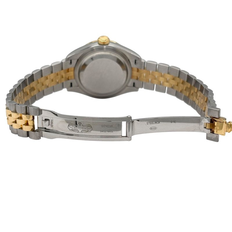 ロレックス ROLEX デイトジャスト28 279383RBR ホワイト YG/SS レディース 腕時計