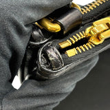 プラダ PRADA ナイロンショルダーバッグ ブラック ゴールド金具 ナイロン レディース ショルダーバッグ